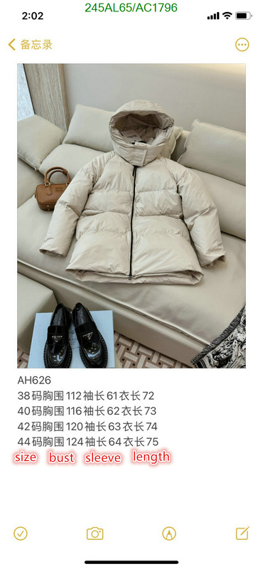 MaxMara-Down jacket Women Code: AC1796 $: 245USD