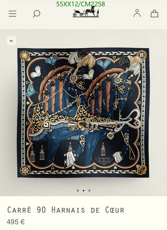 Hermes-Scarf Code: CM2258 $: 55USD