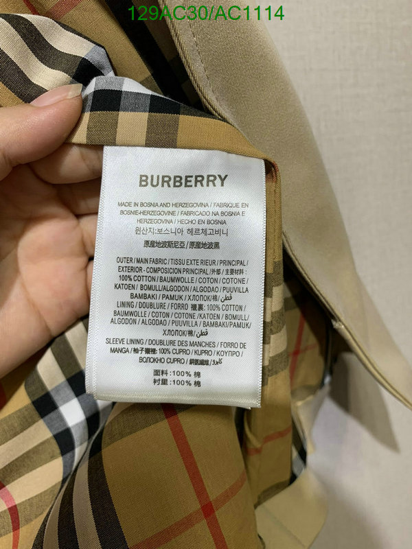 Burberry-Down jacket Women Code: AC1114 $: 129USD