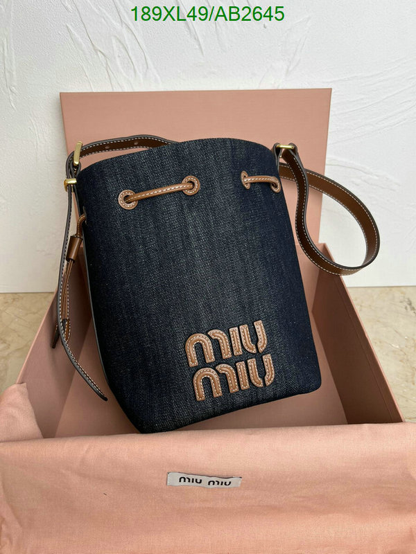 Miu Miu-Bag-Mirror Quality Code: AB2645 $: 189USD