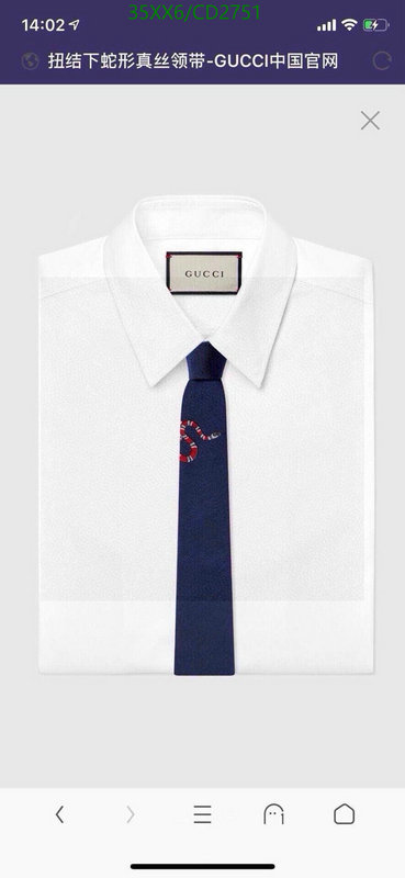 Gucci-Ties Code: CD2751 $: 35USD