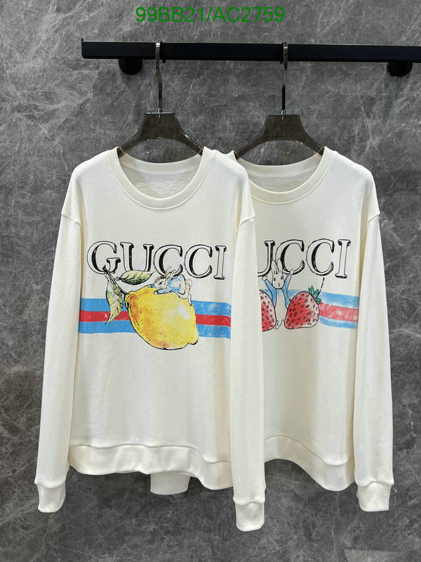 Gucci-Clothing Code: AC2759 $: 99USD