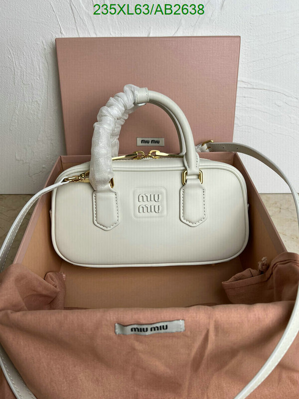 Miu Miu-Bag-Mirror Quality Code: AB2638 $: 235USD