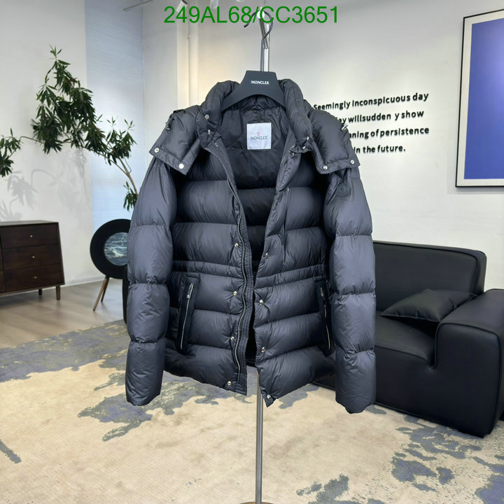 Moncler-Down jacket Men Code: CC3651 $: 249USD