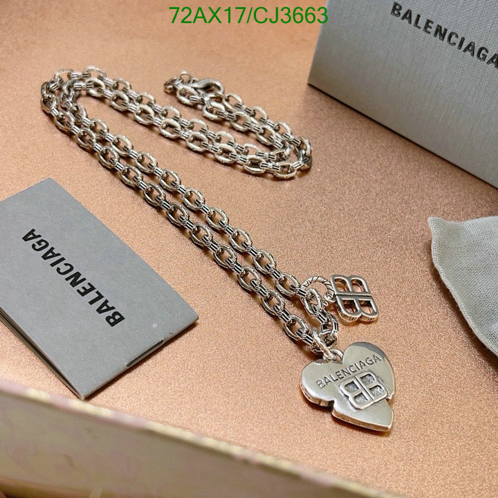 Balenciaga-Jewelry Code: CJ3663 $: 72USD