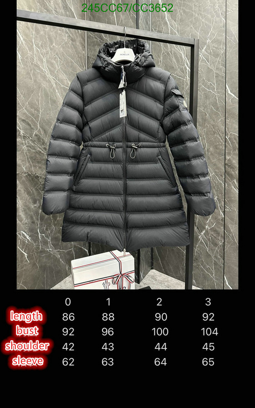 Moncler-Down jacket Women Code: CC3652 $: 245USD