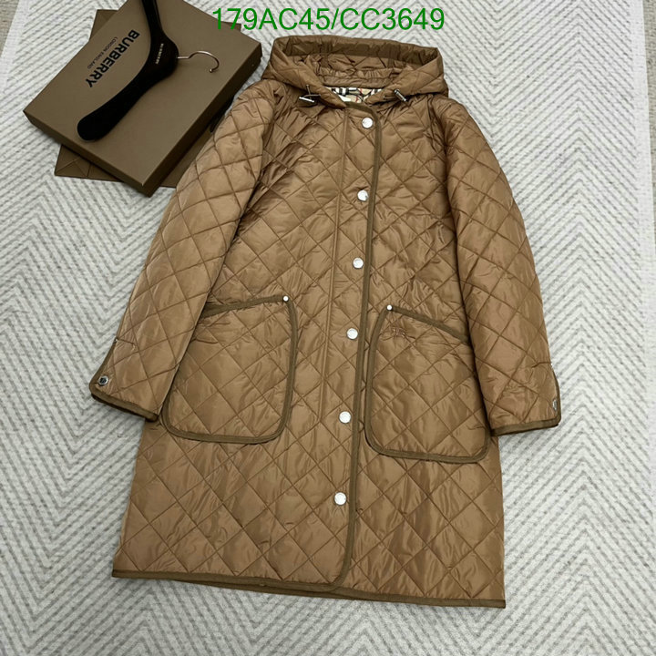 Burberry-Down jacket Women Code: CC3649 $: 179USD