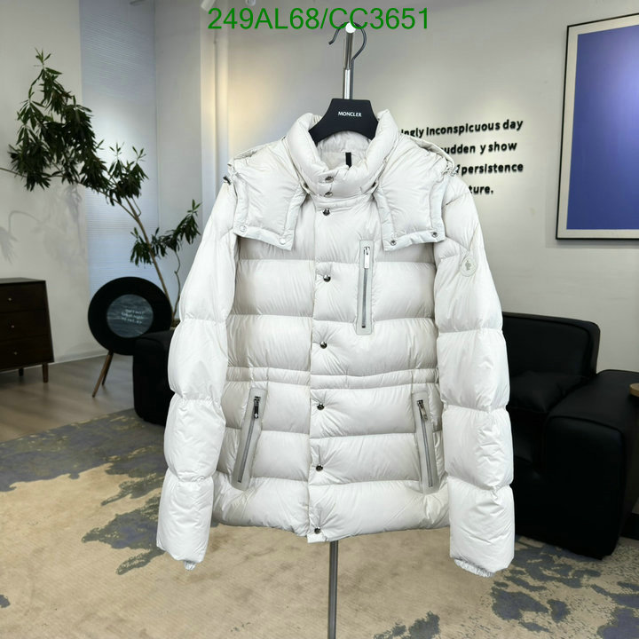 Moncler-Down jacket Men Code: CC3651 $: 249USD