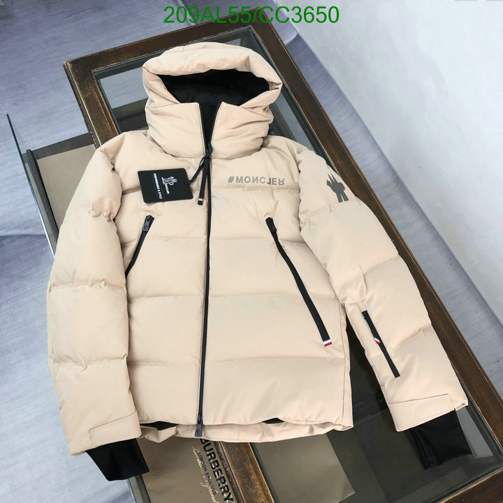 Moncler-Down jacket Men Code: CC3650 $: 209USD