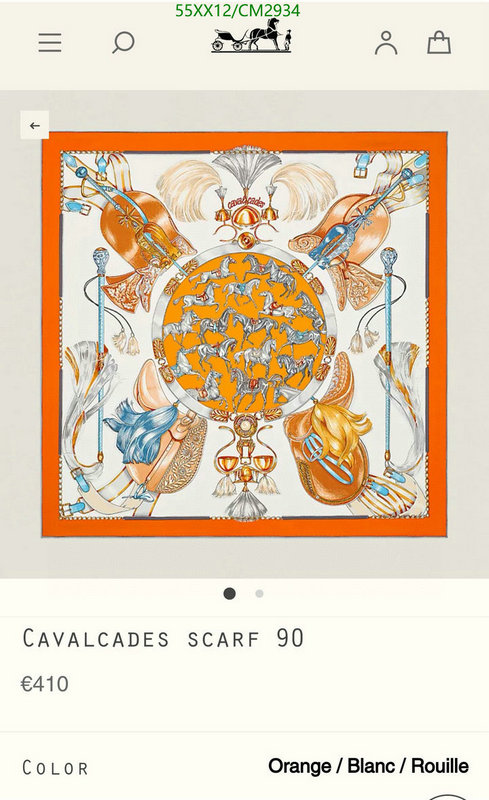 Hermes-Scarf Code: CM2934 $: 55USD