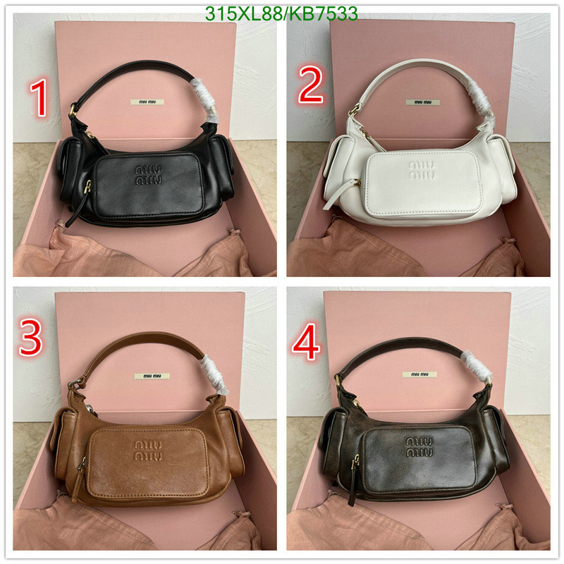 Miu Miu-Bag-Mirror Quality Code: KB7533 $: 315USD