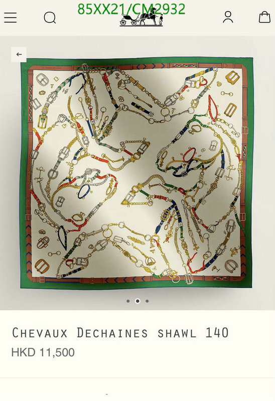 Hermes-Scarf Code: CM2932 $: 85USD