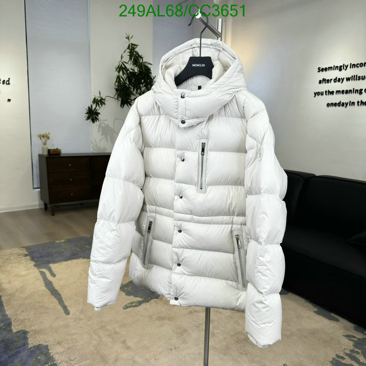 Moncler-Down jacket Men Code: CC3651 $: 249USD