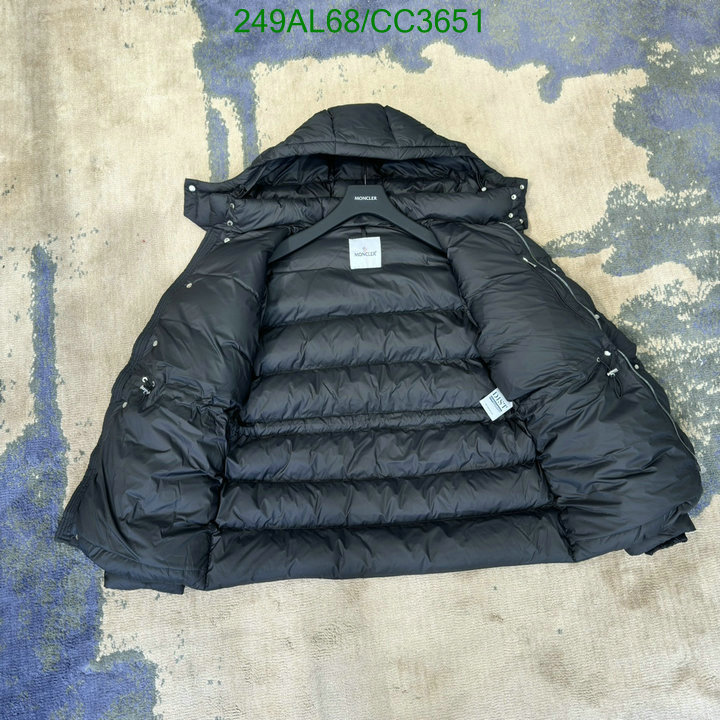 Moncler-Down jacket Men Code: CC3651 $: 249USD