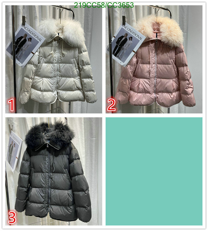 Moncler-Down jacket Women Code: CC3653 $: 219USD