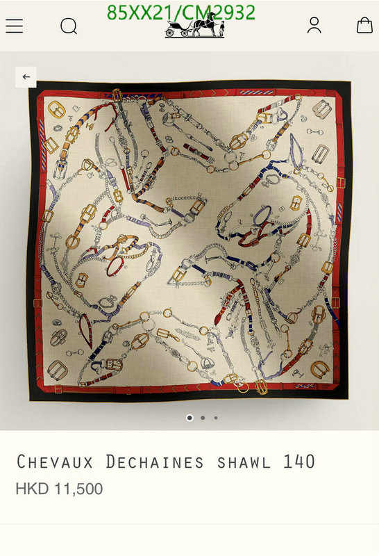 Hermes-Scarf Code: CM2932 $: 85USD