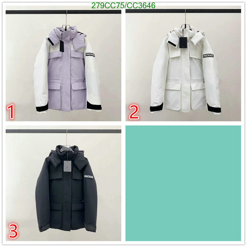 Mackage-Down jacket Women Code: CC3646 $: 279USD