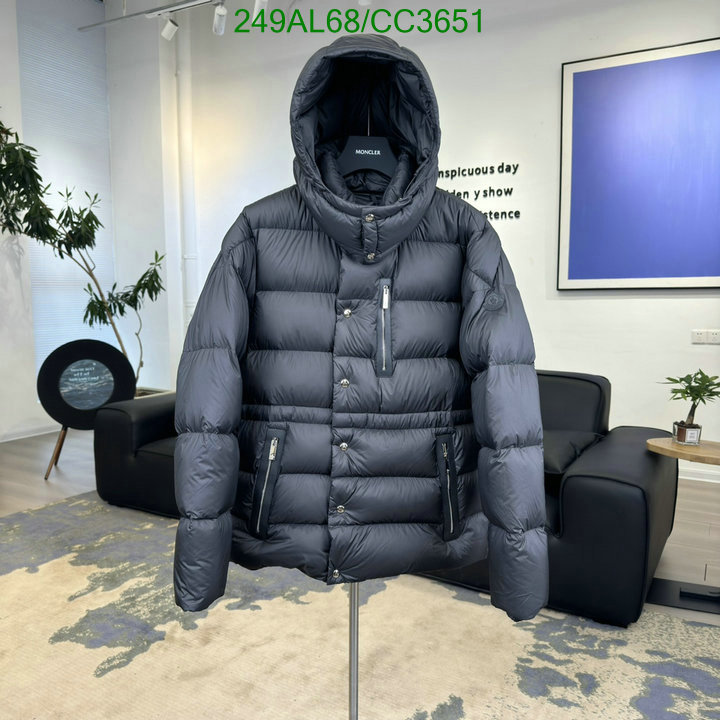 Moncler-Down jacket Men Code: CC3651 $: 249USD