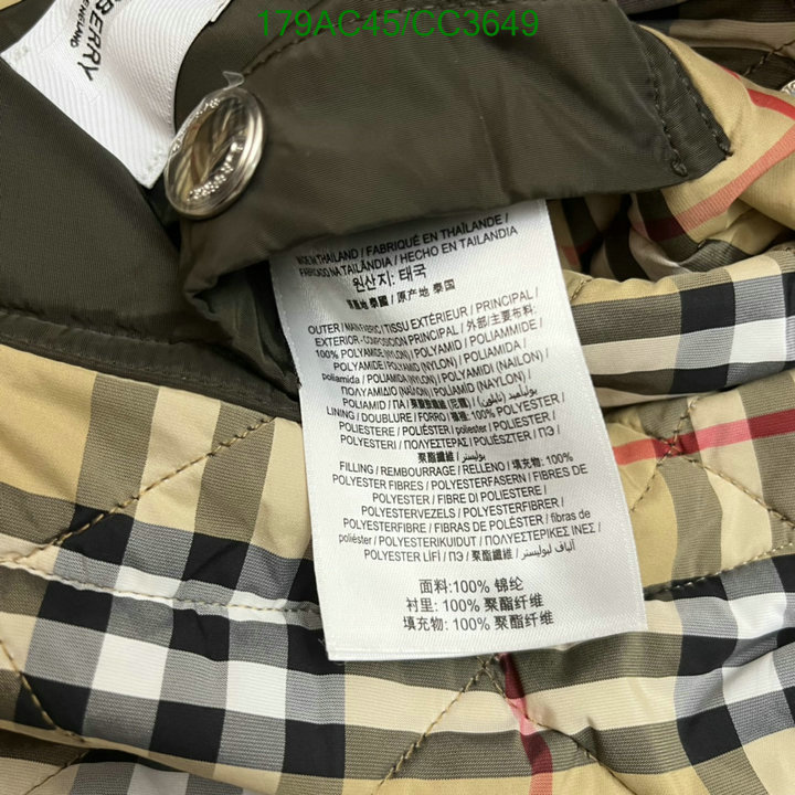 Burberry-Down jacket Women Code: CC3649 $: 179USD