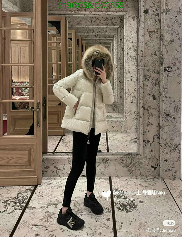 Moncler-Down jacket Women Code: CC3655 $: 219USD