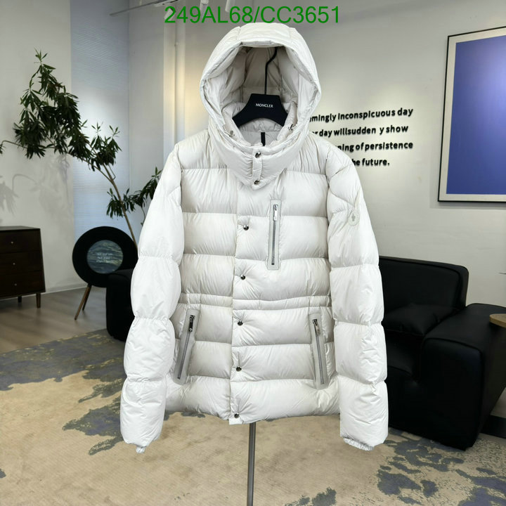 Moncler-Down jacket Men Code: CC3651 $: 249USD