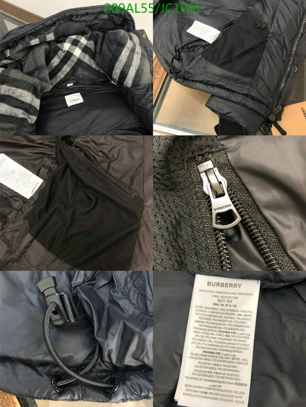 Burberry-Down jacket Men Code: JC1001 $: 209USD