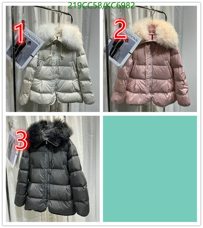 Moncler-Down jacket Women Code: KC6982 $: 219USD