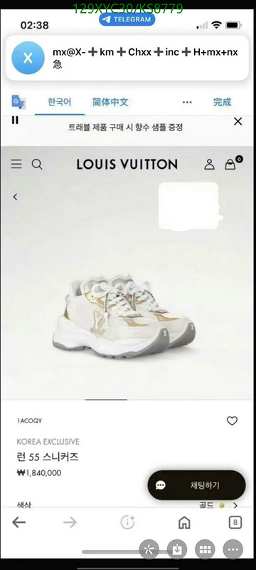 LV-Women Shoes Code: KS8779 $: 129USD