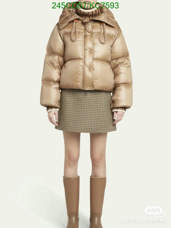 Moncler-Down jacket Women Code: KC7593 $: 245USD