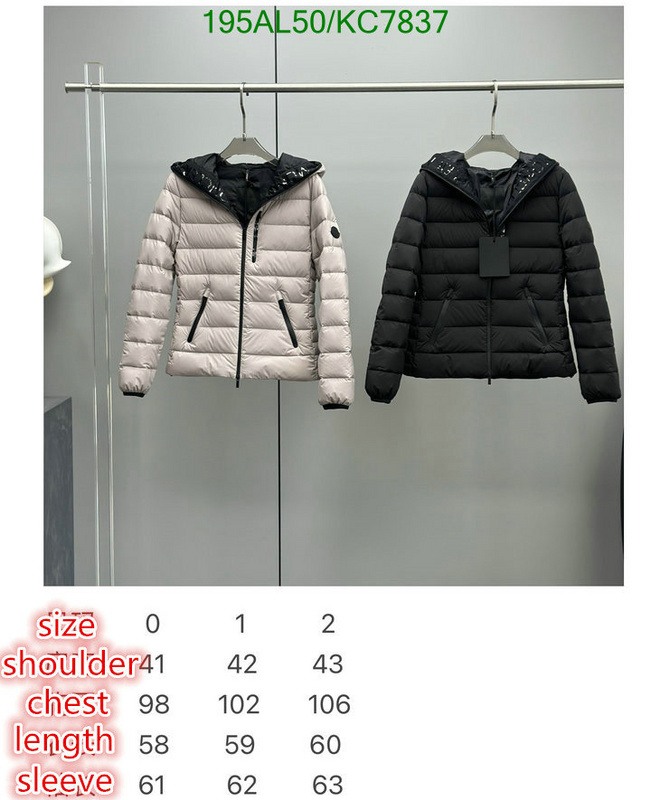 Moncler-Down jacket Women Code: KC7837 $: 195USD