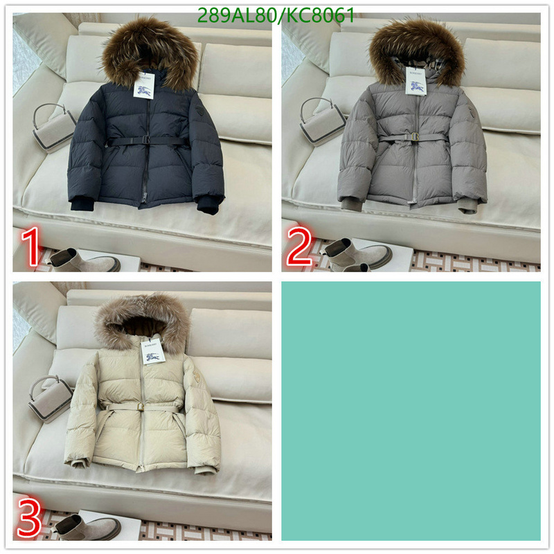 Burberry-Down jacket Women Code: KC8061 $: 289USD