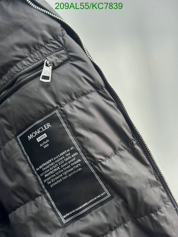 Moncler-Down jacket Men Code: KC7839 $: 209USD