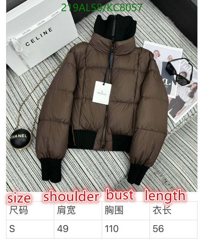 Moncler-Down jacket Women Code: KC8057 $: 219USD