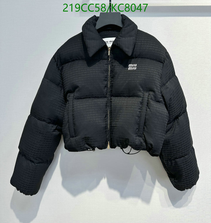 Miu Miu-Down jacket Women Code: KC8047 $: 219USD