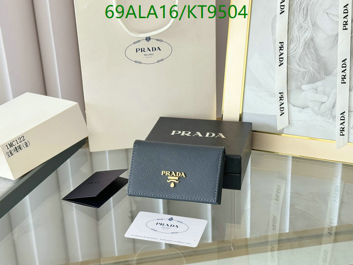 Prada-Wallet Mirror Quality Code: KT9504 $: 69USD