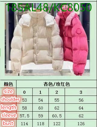 Moncler-Down jacket Women Code: KC8050 $: 185USD