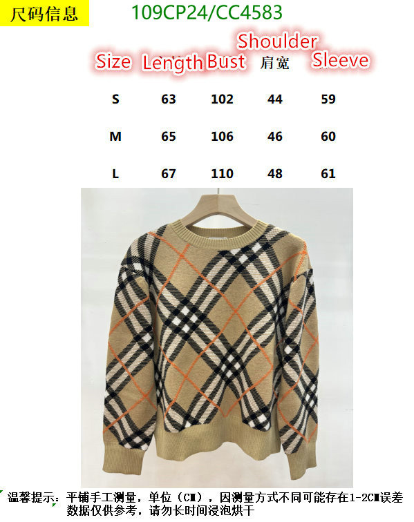 Burberry-Clothing Code: CC4583 $: 109USD