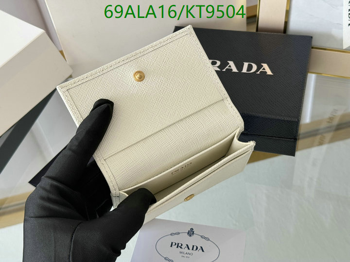 Prada-Wallet Mirror Quality Code: KT9504 $: 69USD