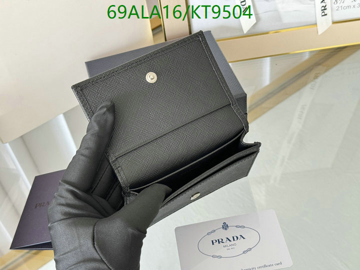 Prada-Wallet Mirror Quality Code: KT9504 $: 69USD