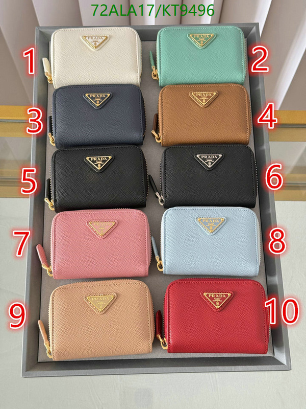 Prada-Wallet Mirror Quality Code: KT9496 $: 72USD