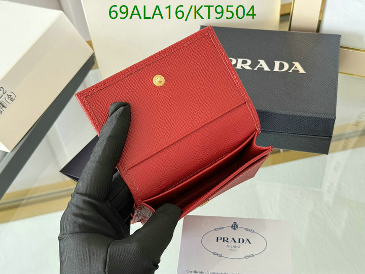 Prada-Wallet Mirror Quality Code: KT9504 $: 69USD