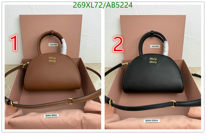 Miu Miu-Bag-Mirror Quality Code: AB5224 $: 269USD