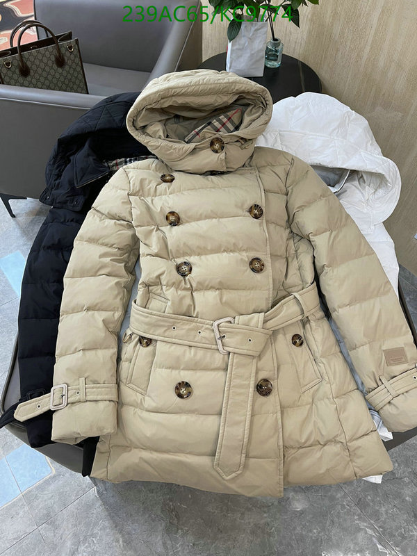 Burberry-Down jacket Women Code: KC9774 $: 239USD