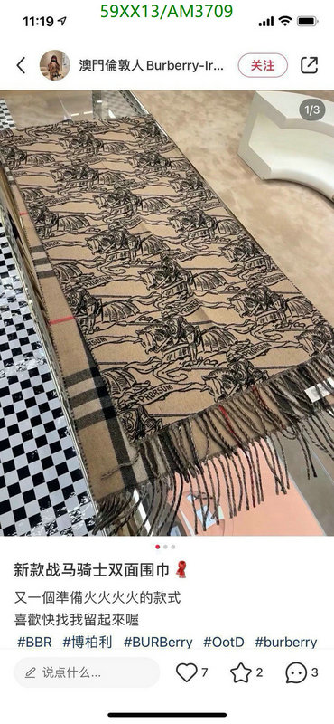 Burberry-Scarf Code: AM3709 $: 59USD