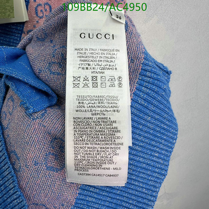 Gucci-Clothing Code: AC4950 $: 109USD