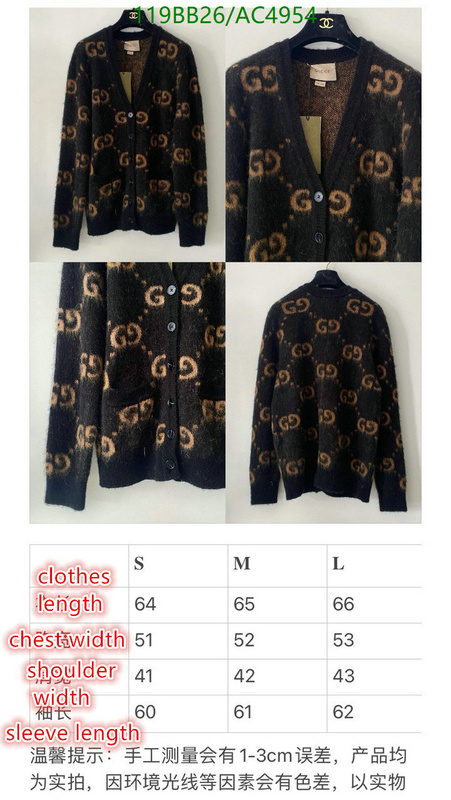 Gucci-Clothing Code: AC4954 $: 119USD