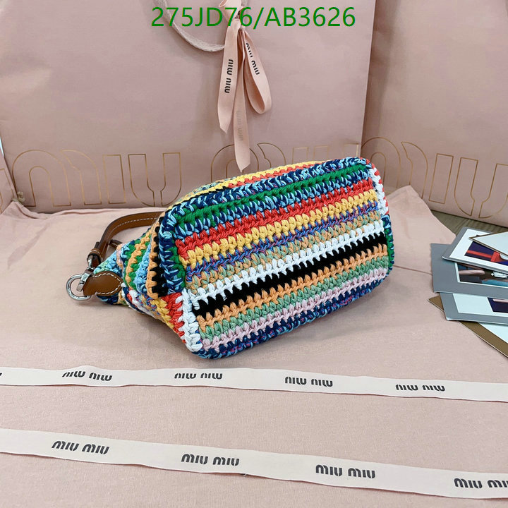 Miu Miu-Bag-Mirror Quality Code: AB3626 $: 275USD