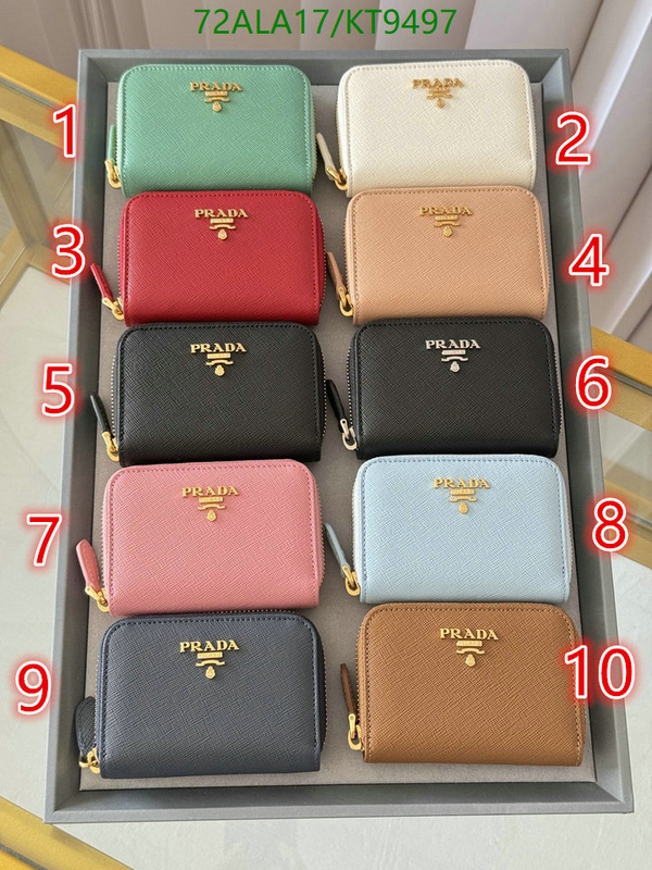 Prada-Wallet Mirror Quality Code: KT9497 $: 72USD