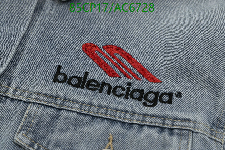 Balenciaga-Clothing Code: AC6728 $: 85USD