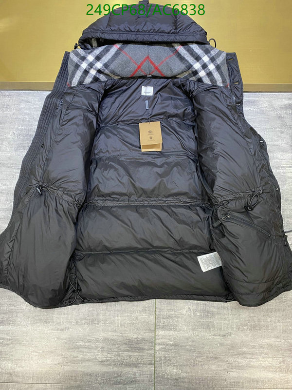 Burberry-Down jacket Men Code: AC6838 $: 249USD